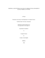 Temporal and network analysis of corporate relationships in illegal fishing activities.
