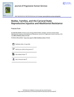 Bodies, Families, and the Carceral State: Reproductive Injustice and Abolitionist Resistance