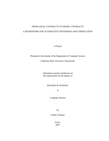 From legal contracts to smart contracts a framework for automated conversion and verification