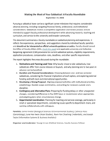 Making the Most of Your Sabbatical: A Faculty Roundtable